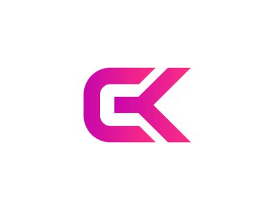 CK KC 'nin logosu DESIGN VECTOR TEMPLATE. CK KC logosu DESIGN.