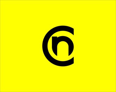 CN NC Letter logosu DESIGN VECTOR TEMPLATE. CN NC logosu DESIGN.