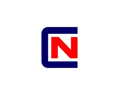 CN NC Letter logosu DESIGN VECTOR TEMPLATE. CN NC logosu DESIGN.