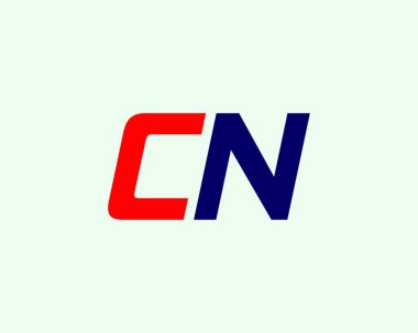 CN NC Letter logosu DESIGN VECTOR TEMPLATE. CN NC logosu DESIGN.