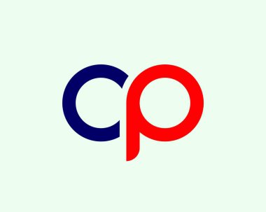 CP PC Letter logosu DESIGN VECTOR TEMPLATE. CP PC logosu DESIGN.