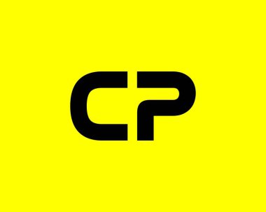 CP PC Letter logosu DESIGN VECTOR TEMPLATE. CP PC logosu DESIGN.