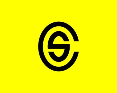 CS SC LETER LOGO DESIGN VECTOR TEMPLATE. CS SC logosu DESIGN.