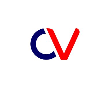 CV VC Letter logosu. VECTOR TEMPLATE DESIGN CV Logo DESIGN.