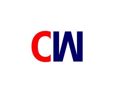 CW WC 'nin logosu DESIGN VECTOR TEMPLATE. CW WC logosu DESIGN.
