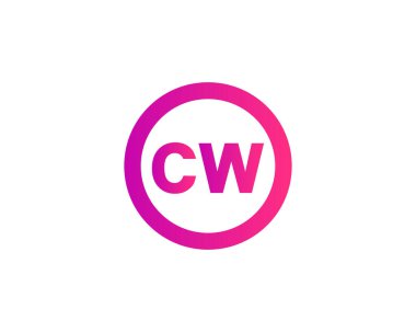 CW WC 'nin logosu DESIGN VECTOR TEMPLATE. CW WC logosu DESIGN.