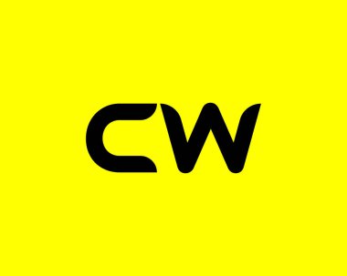 CW WC 'nin logosu DESIGN VECTOR TEMPLATE. CW WC logosu DESIGN.