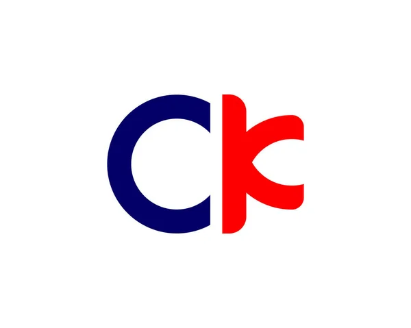 Kc书信Logo设计图Vector Template Logo设计 — 图库矢量图片