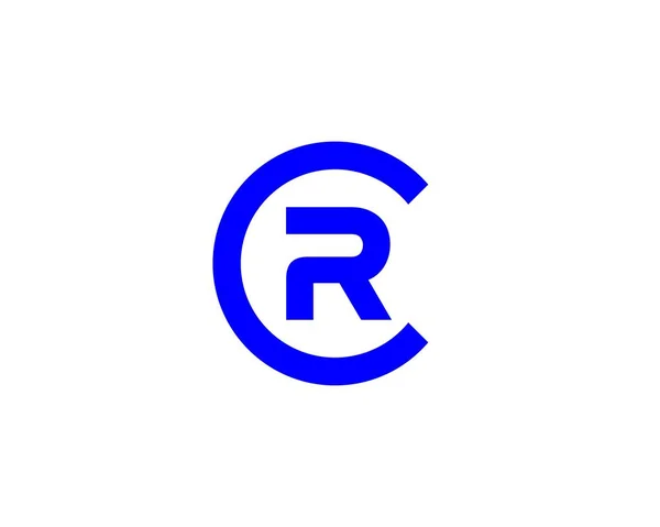Letter Logo Design Vector Template Rcロゴデザイン — ストックベクタ