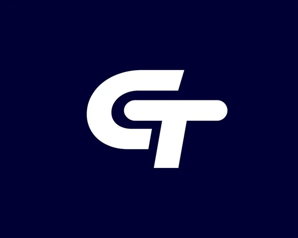Tcレターロゴデザインベクトルテンプレート Logo Design — ストックベクタ