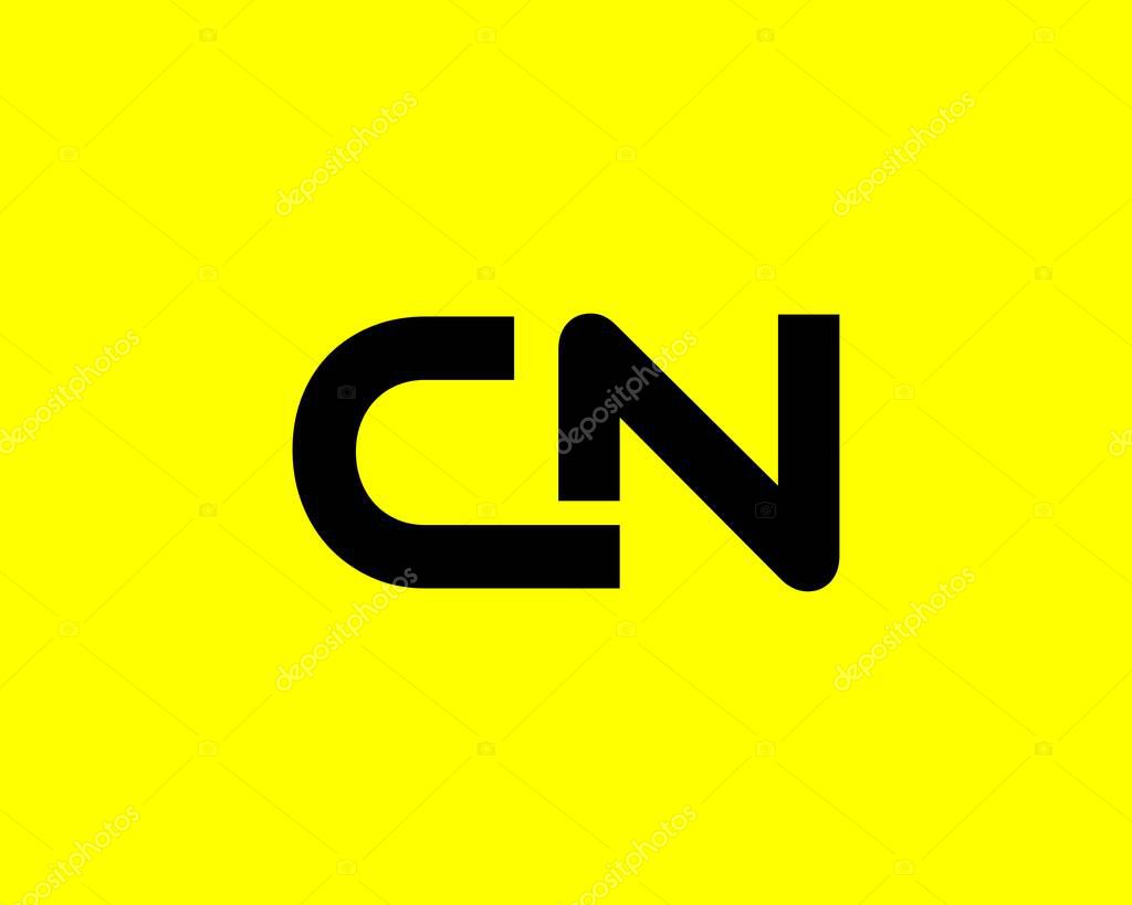 CN NC LETTER LOGO DESIGN VECTOR TEMPLATE. CN NC LOGO DESIGN.