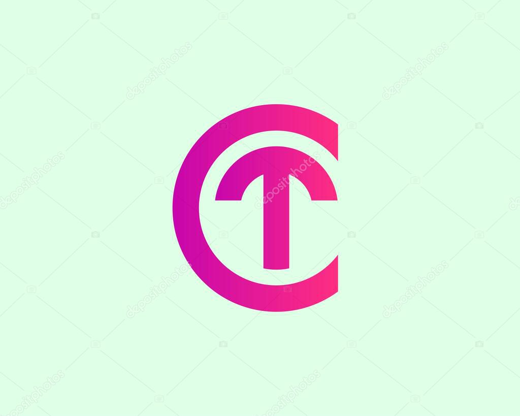 CT TC LETTER LOGO DESIGN VECTOR TEMPLATE. CT TC LOGO DESIGN.