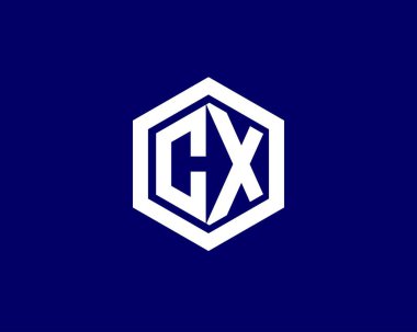 CX XC harfli logo. VECTOR TEMPLATE DESIGN. CX XC logosu DESIGN.