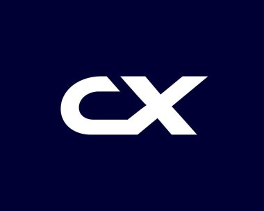 CX XC harfli logo. VECTOR TEMPLATE DESIGN. CX XC logosu DESIGN.