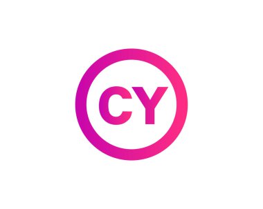CY YC Letter logosu DESIGN VECTOR TEMPLATE. CY YC logosu DESIGN.