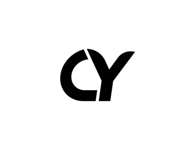 CY YC Letter logosu DESIGN VECTOR TEMPLATE. CY YC logosu DESIGN.