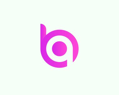 Ba AB harfli logo DESIGN VECTOR TEMPlate. BA AB logosu DESIGN.