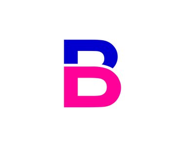 BD DB harfli logo DESIGN VECTOR TEMPLATE. BD logosu DESIGN.