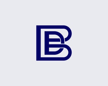 BD DB harfli logo DESIGN VECTOR TEMPLATE. BD logosu DESIGN.