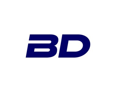 BD DB harfli logo DESIGN VECTOR TEMPLATE. BD logosu DESIGN.