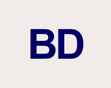 BD DB harfli logo DESIGN VECTOR TEMPLATE. BD logosu DESIGN.