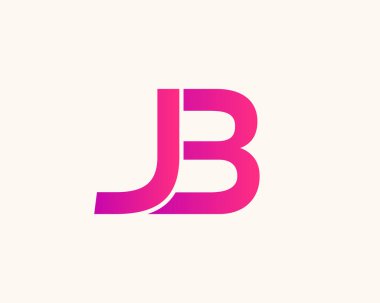 BJ JB 'nin logosu. VECTOR TEMPLATE. BJ JB logosu DESIGN.