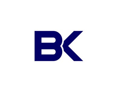 BK KB harfli logo DESIGN VECTOR TEMPLATE. BK KB logosu DESIGN.