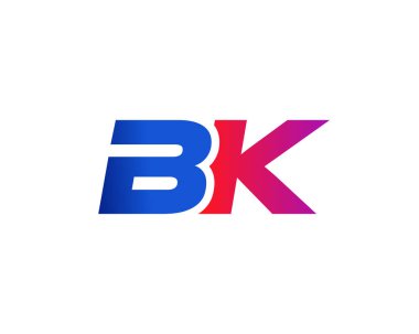 BK KB harfli logo DESIGN VECTOR TEMPLATE. BK KB logosu DESIGN.