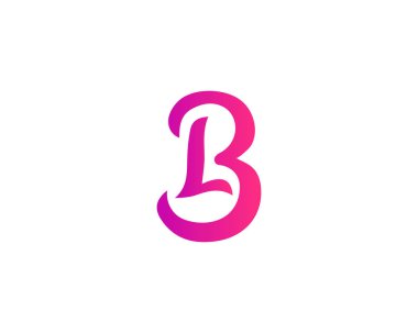 BL LB harfli logo DESIGN VECTOR TEMPLATE. BL LB logosu DESIGN.