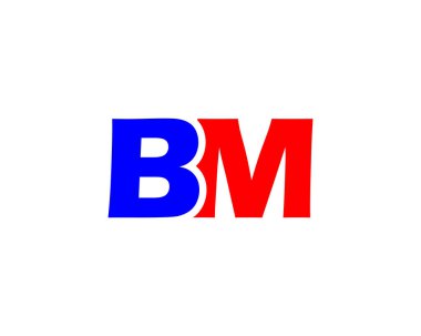 BM MB harfli logo DESIGN VECTOR TEMPLATE. BM MB logosu DESIGN.