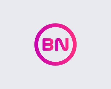 BN NB harfli logo DESIGN VECTOR TEMPLATE. BN NB logosu DESIGN.