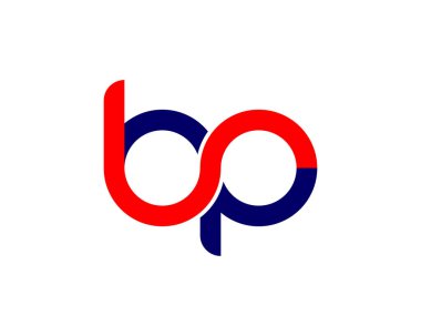 BP PB harfli logo. VECTOR TEMPlatesi. BP PB logosu DESIGN.