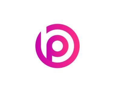 BP PB harfli logo. VECTOR TEMPlatesi. BP PB logosu DESIGN.