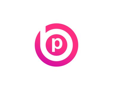 BP PB harfli logo. VECTOR TEMPlatesi. BP PB logosu DESIGN.