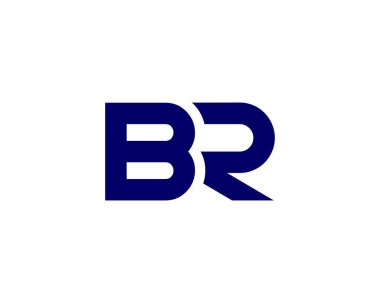 BR RB harfli logo DESIGN VECTOR TEMPLATE. BR RB logosu DESIGN.