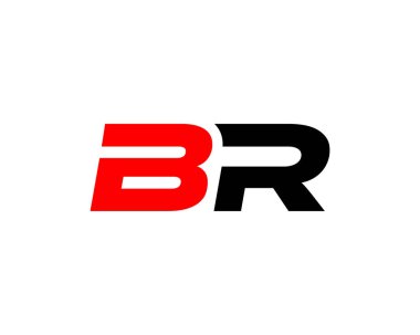 BR RB harfli logo DESIGN VECTOR TEMPLATE. BR RB logosu DESIGN.