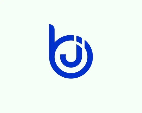 Jbレターロゴデザインベクトルテンプレート Logo Design — ストックベクタ