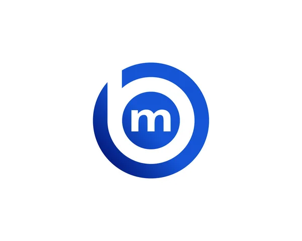 Mbのレターロゴデザインベクトルテンプレート Logo Design — ストックベクタ