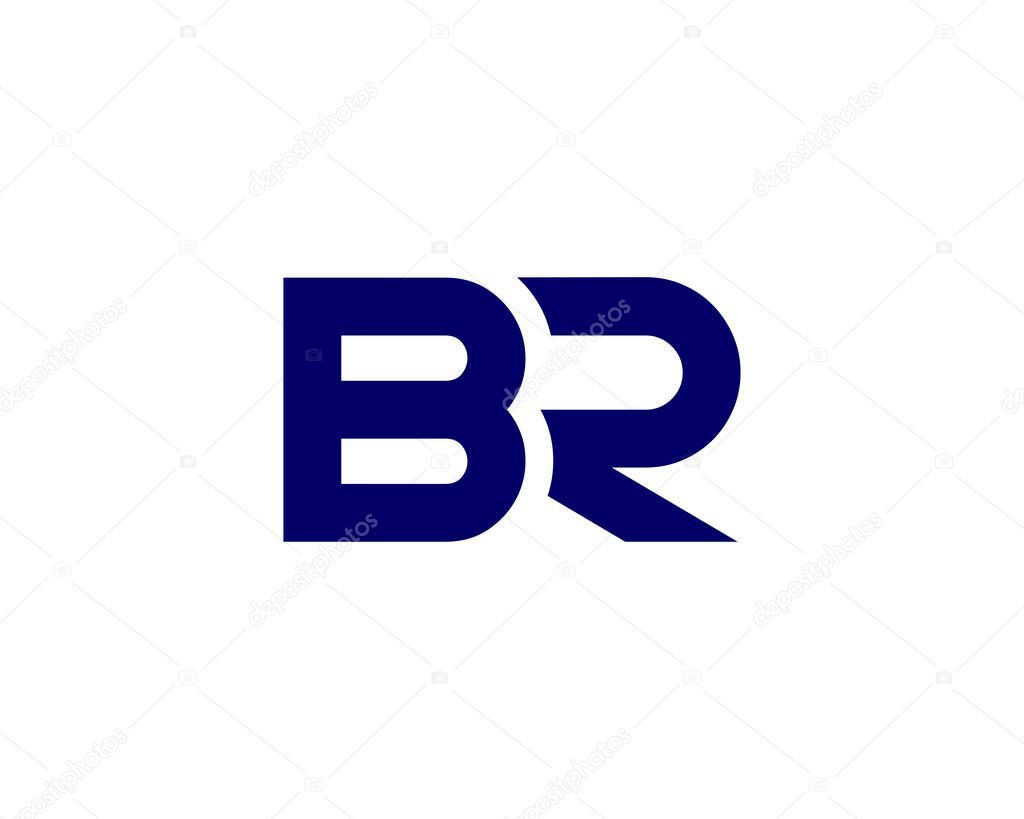 BR RB LETTER LOGO DESIGN VECTOR TEMPLATE. BR RB LOGO DESIGN.
