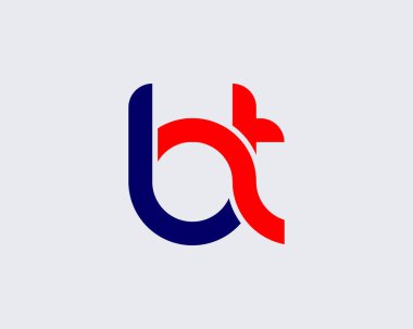 BT TB LTTTR Logo DESIGN VECTOR TEMPLATE. BT TB logosu DESIGN. 