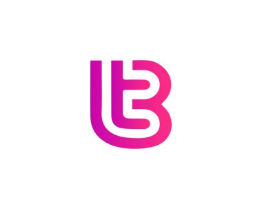 BT TB LTTTR Logo DESIGN VECTOR TEMPLATE. BT TB logosu DESIGN. 