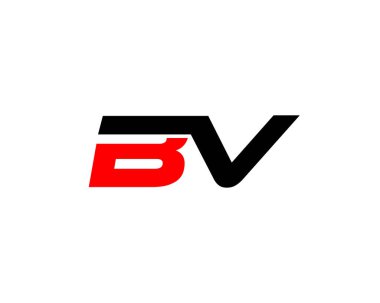 BV VB harfli logo DESIGN VECTOR TEMPLATE. BV VB logo DESIGN.