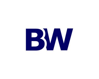 BW WB Letter logosu DESIGN VECTOR TEMPLATE. BW WB logosu DESIGN.