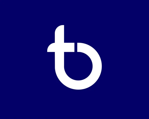 Tb文字ロゴデザインベクトルテンプレート Tbのロゴデザイン — ストックベクタ