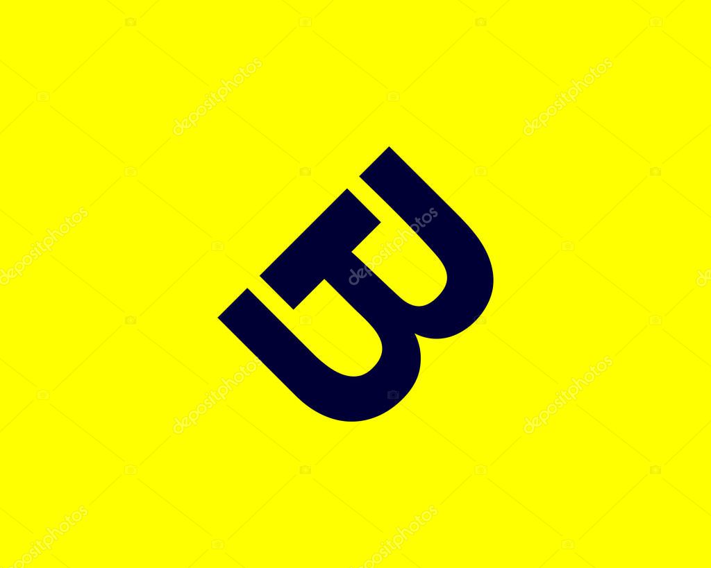 BT TB LETTR LOGO DESIGN VECTOR TEMPLATE. BT TB LOGO DESIGN.