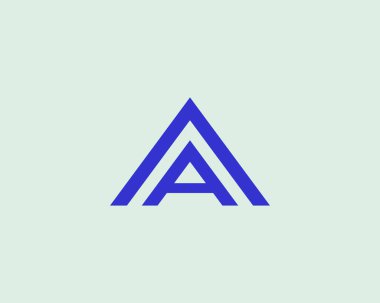 AA harfli bir logo. DESIGN VECTOR TEMPlatesi. Bir AA logosu DESIGN