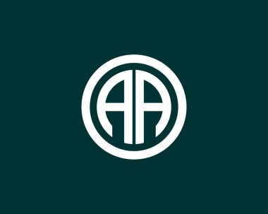 AA harfli bir logo. DESIGN VECTOR TEMPlatesi. Bir AA logosu DESIGN