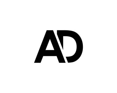 AD DA Letter logosu DESIGN VECTOR TEMPLATE. AD DA LOGO DESIGN.