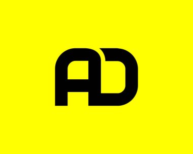 AD DA Letter logosu DESIGN VECTOR TEMPLATE. AD DA LOGO DESIGN.