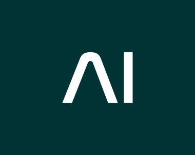 AI IA Letter logosu DESIGN VECTOR TEMPLATE. AI IA logosu DESIGN.